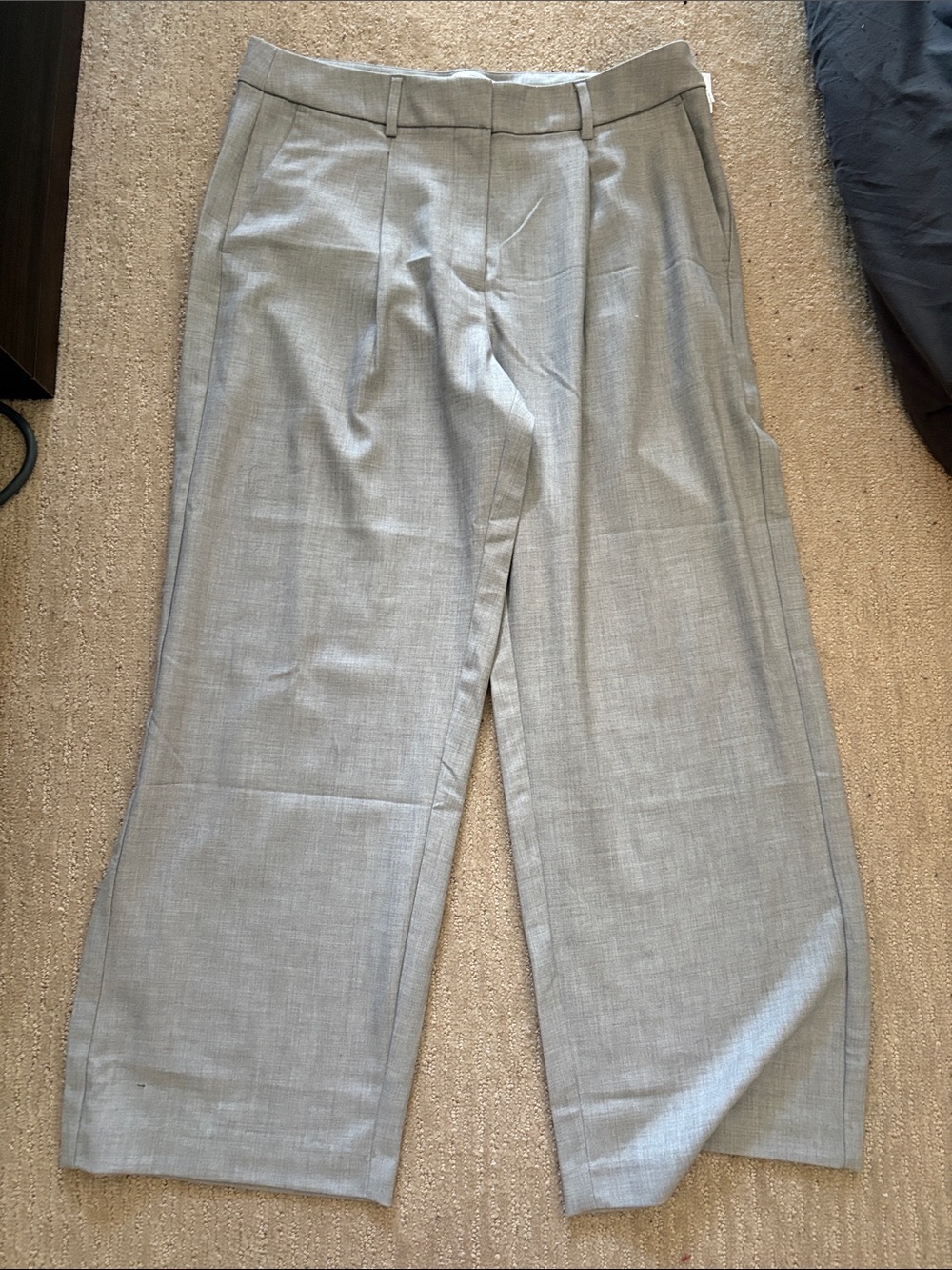 Old Navy Taylor Wide Leg Trouser - Light Gray - Picture 2 of 5